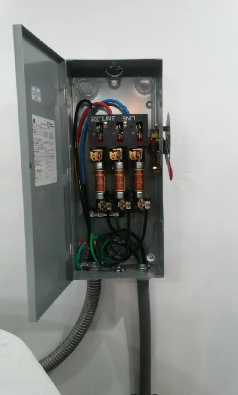 Three-phase disconnect switch installed for Electrical Wiring & Rewiring in East Rutherford