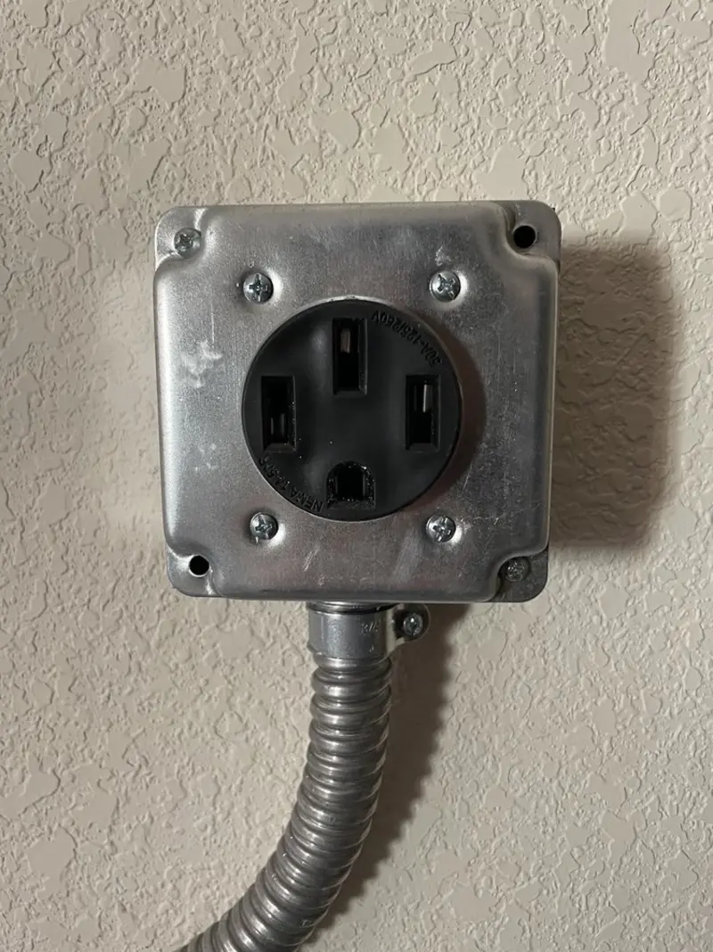 NEMA 14-50 outlet installed for Smart Home Electrical in East Rutherford